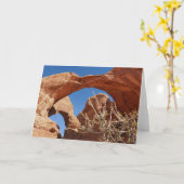Doppelte Arche im Nationalpark Arches Karte (Gelbe Blume)
