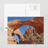 Doppelte Arche im Nationalpark Arches Postkarte (Vorne/Hinten)