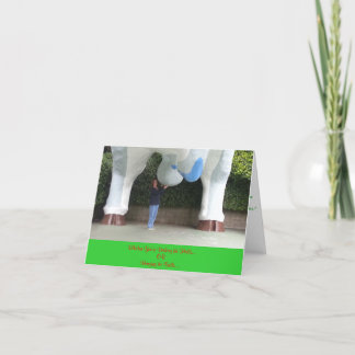 Doppelte Bedeutung humorvolle Weihnachtskarte Feiertagskarte