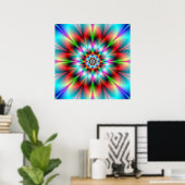 Doppelte Blume Poster (Heimbüro)