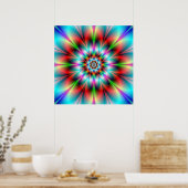 Doppelte Blume Poster (Küche)