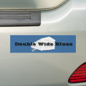 Doppelte breite Blues Autoaufkleber (Auf Auto)