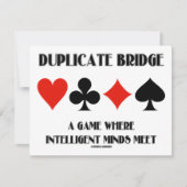 Doppelte Brücke ein Spiel-intelligentes Einladung (Vorderseite)