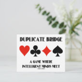 Doppelte Brücke ein Spiel-intelligentes Einladung (Stehend Vorderseite)