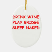 doppelte Brücke Keramik Ornament (Vorne)