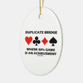 Doppelte Brücke, wo 50% Spiel eine Leistung ist Keramik Ornament (Links)