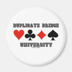 Doppelte Brücken-Universität (Uni-Beschriftung) Magnet