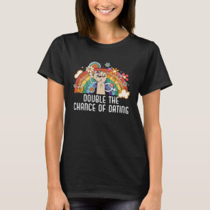 Doppelte Chance auf Verabredet Bisexuellen-Stolz T-Shirt