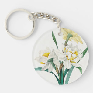 Doppelte Daffodil, Pierre-Joseph Redouté, 1827 Schlüsselanhänger