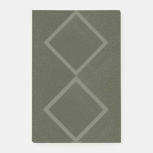 Doppelte Diamond Moss Sticknotizen Post-it Klebezettel (Vorderseite)