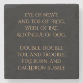 Doppelte doppelte Mühe und Problem Steinuntersetzer (Vorderseite)