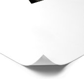 Doppelte Dreiecke. Modern. Minimal . geometrisch Poster (Ecke)