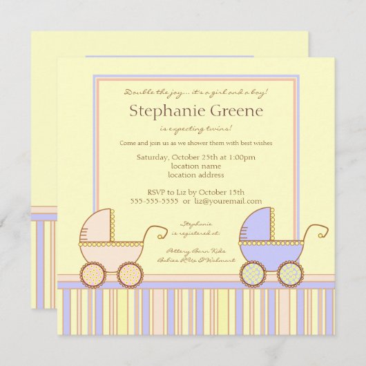 Doppelte Einladung (Vorne/Hinten)