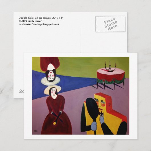 Doppelte Einnahme Postkarte (Vorne/Hinten)