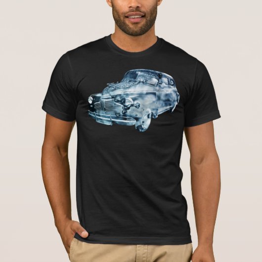 Doppelte Exposition des Autos T-Shirt (Vorderseite)