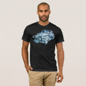Doppelte Exposition des Autos T-Shirt (Vorne ganz)