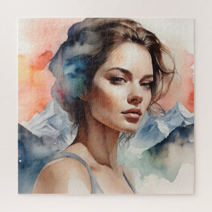 Doppelte Exposition von Frauen Puzzle