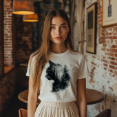 Doppelte Exposition von Katzen und Wäldern T-Shirt