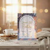 Doppelte Feier Frohes neues Jahr + Geburtstag Einladung