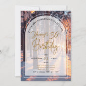 Doppelte Feier Frohes neues Jahr + Geburtstag Einladung (Vorderseite)