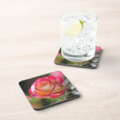 Doppelte Freuden-Rose Getränkeuntersetzer (Rechte Seite)