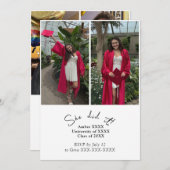 Doppelte gemeinsame Graduiertengruppe - Einladung (Vorne/Hinten)