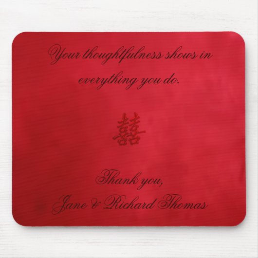 Doppelte Glück-Hochzeit Mousepad (Vorne)