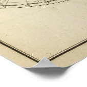 Doppelte Hemisphäre-Karte Poster (Ecke)