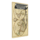 Doppelte Hemisphäre Mini Klemmbrett (Schrägansicht)