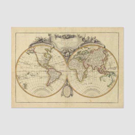 Doppelte Hemisphäre Seidenpapier (Vorderseite)