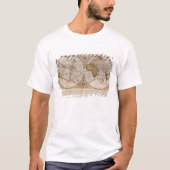 Doppelte Hemisphäre-Weltkarte, 1587 T-Shirt (Vorderseite)
