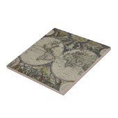 Doppelte Hemisphäre-Weltkarte | 1672 Fliese (Seite)