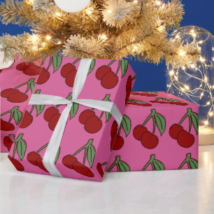 Doppelte Kirsche Geschenkpapier