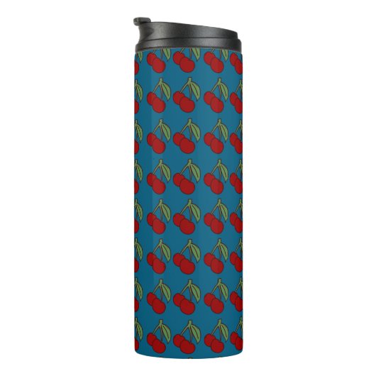 Doppelte Kirsche  Thermosbecher (Nach rechts gedreht)