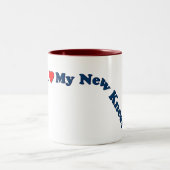 Doppelte Knie-Ersatz-Geschenke | erhalten gut Zweifarbige Tasse (Mittel)