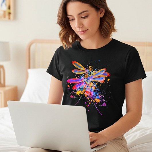 Doppelte Libellen mit Spritzern T-Shirt