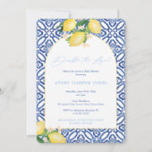 Doppelte Liebe italienische Babydusche für zwei Ju Einladung (Vorderseite)