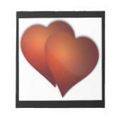 DOPPELTE LIEBE NOTIZBLOCK (Vorderseite)