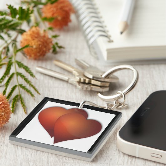 DOPPELTE LIEBE SCHLÜSSELANHÄNGER (Vorderseite rechts)