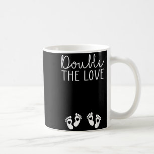 Doppelte Liebe Valentinstag Zwillings Schwangersch Kaffeetasse