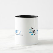 Doppelte Logo-Kaffee-Schwarzweiss-Tasse Tasse (Zentrum)