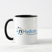 Doppelte Logo-Kaffee-Schwarzweiss-Tasse Tasse (Links)