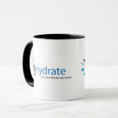 Doppelte Logo-Kaffee-Schwarzweiss-Tasse Tasse (Vorderseite Links)