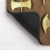 Doppelte Miniaturäxte Mousepad (Ecke)