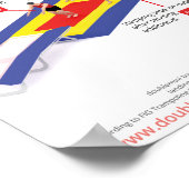 Doppelte Minitrampolin - Landeabzüge Poster (Ecke)