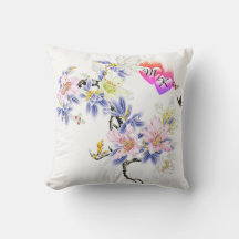 Doppelte Monogramm Flammenhefte mit Blume