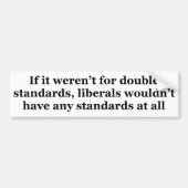 Doppelte Moralkodexe Autoaufkleber (Vorne)