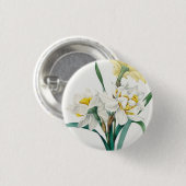 Doppelte Narzisse, Pierre-Joseph Redouté, 1827 Button (Vorne & Hinten)