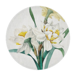 Doppelte Narzisse, Pierre-Joseph Redouté, 1827 Schneidebrett