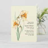 Doppelte Narzissen-Einladung Einladung (Stehend Vorderseite)